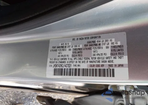 2018 Mazda Cx-5 Touring из США, поврежденный, VIN JM3KFACM0J1407931